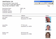 Click to enlarge EMS Data Pro's Identification List Report